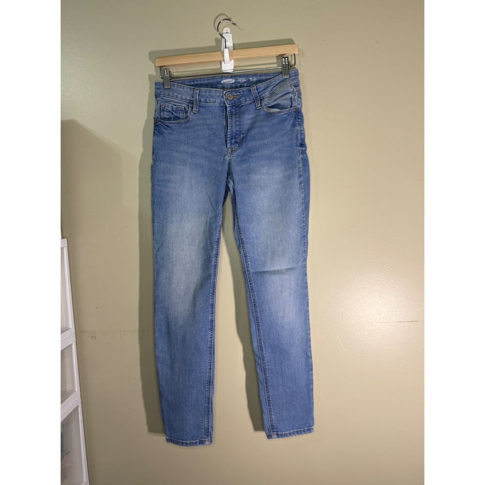 Old Navy Rockstar Super Skinny Mid Rise Jeans Blue Denim Size 6